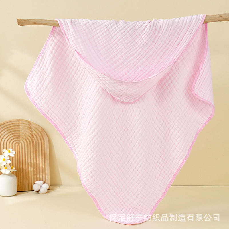 Hooded Baby Towel – Ultra-Soft Muslin Cotton Bath Towel for Newborns & Toddlers (90x90cm)