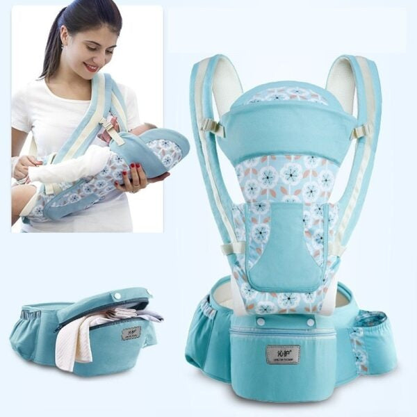 Multi-Functional Baby Hip Seat Carrier β Waist Stool with Storage & Back Support (3β36 Months, 20kg Max Load)