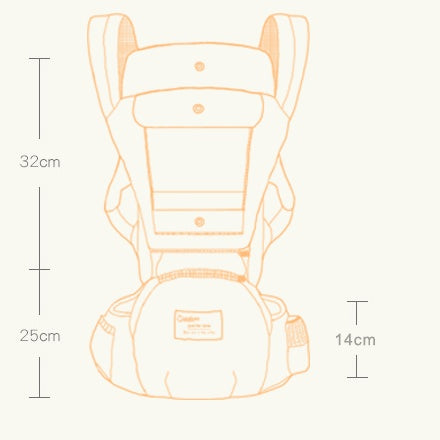 Multi-Functional Baby Hip Seat Carrier β Waist Stool with Storage & Back Support (3β36 Months, 20kg Max Load)
