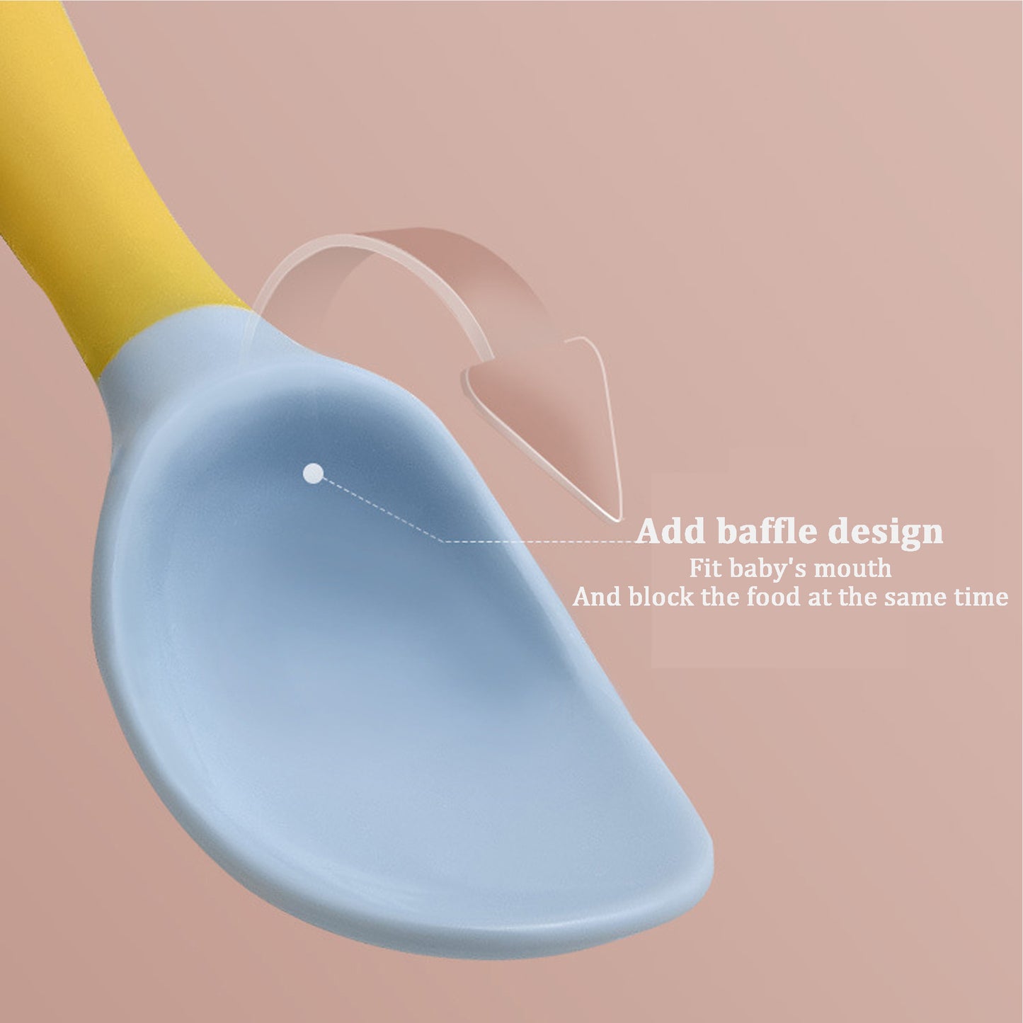 Toddler Silicone Fork & Spoon Set – Bendable Self-Feeding Utensils for Baby Training