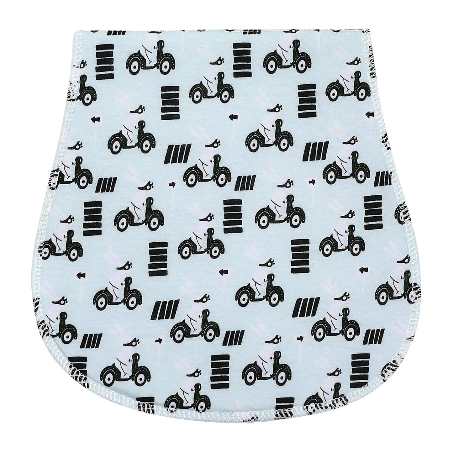 Cotton Baby Bib – Soft, Absorbent Bib with Cute Animal Designs (23x48cm)