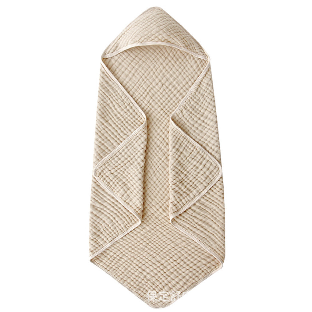 Hooded Baby Towel – Ultra-Soft Muslin Cotton Bath Towel for Newborns & Toddlers (90x90cm)