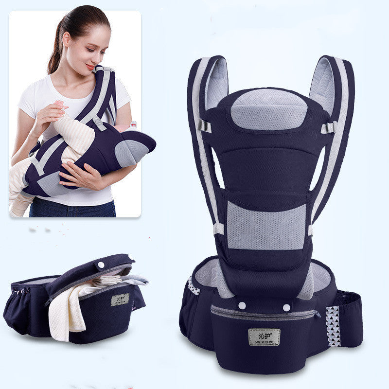 Multi-Functional Baby Hip Seat Carrier β Waist Stool with Storage & Back Support (3β36 Months, 20kg Max Load)