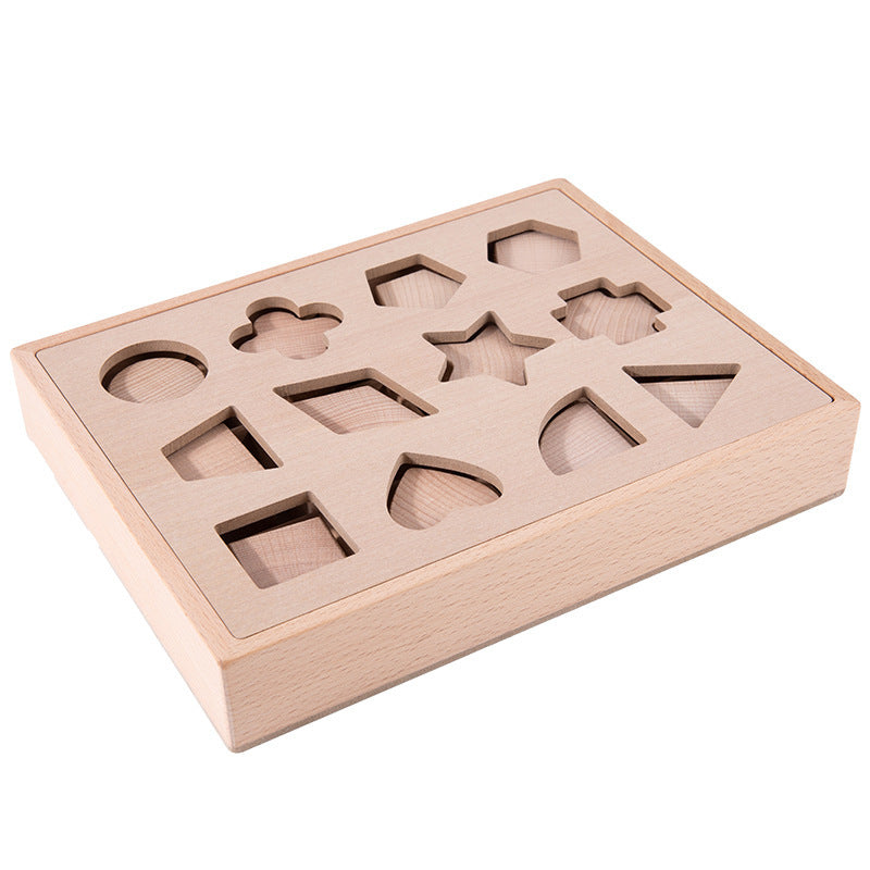 Wooden Montessori Puzzle Toy Set – Shape & Color Matching Game for Toddlers (Eco-Friendly
