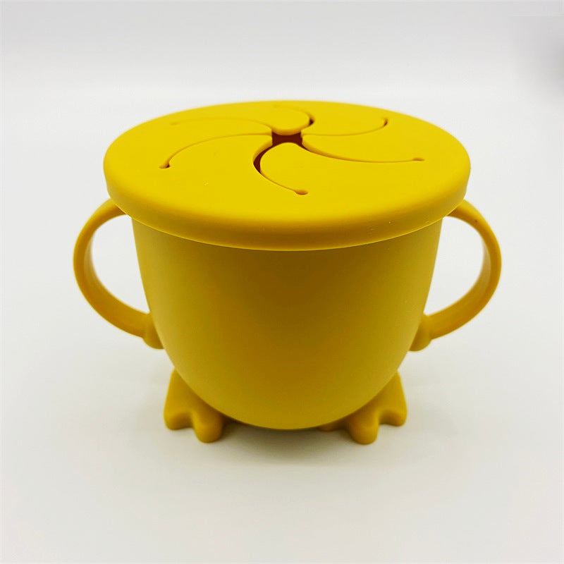 Silicone Toddler Snack Cup – Spill-Proof, Soft Grip, Free Shipping