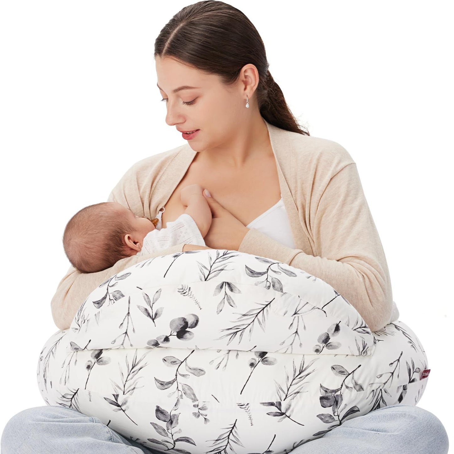 Multifunctional Nursing & Breastfeeding Pillow – Soft Support for Mom & Baby (Removable Cover)