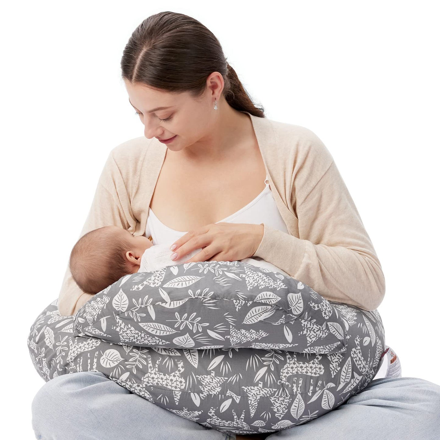 Multifunctional Nursing & Breastfeeding Pillow – Soft Support for Mom & Baby (Removable Cover)
