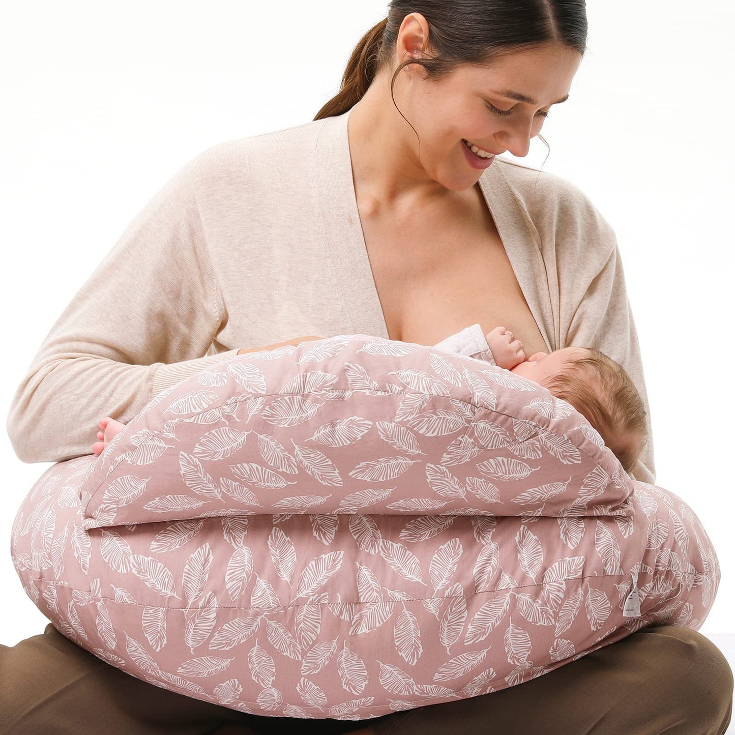 Multifunctional Nursing & Breastfeeding Pillow – Soft Support for Mom & Baby (Removable Cover)