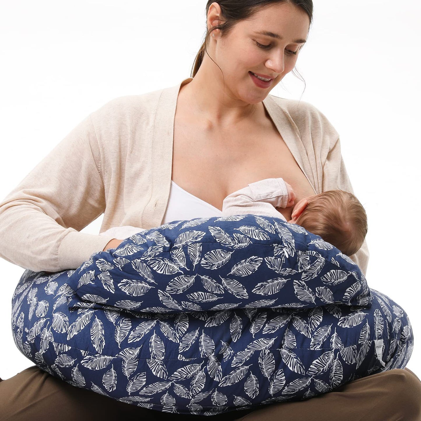 Multifunctional Nursing & Breastfeeding Pillow – Soft Support for Mom & Baby (Removable Cover)