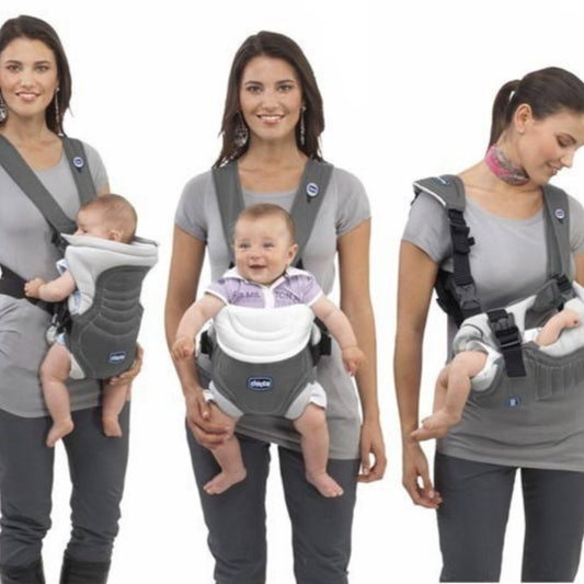 Adjustable Newborn Baby Carrier – Ergonomic Front-Facing Strap with Head Support (Max 12kg)